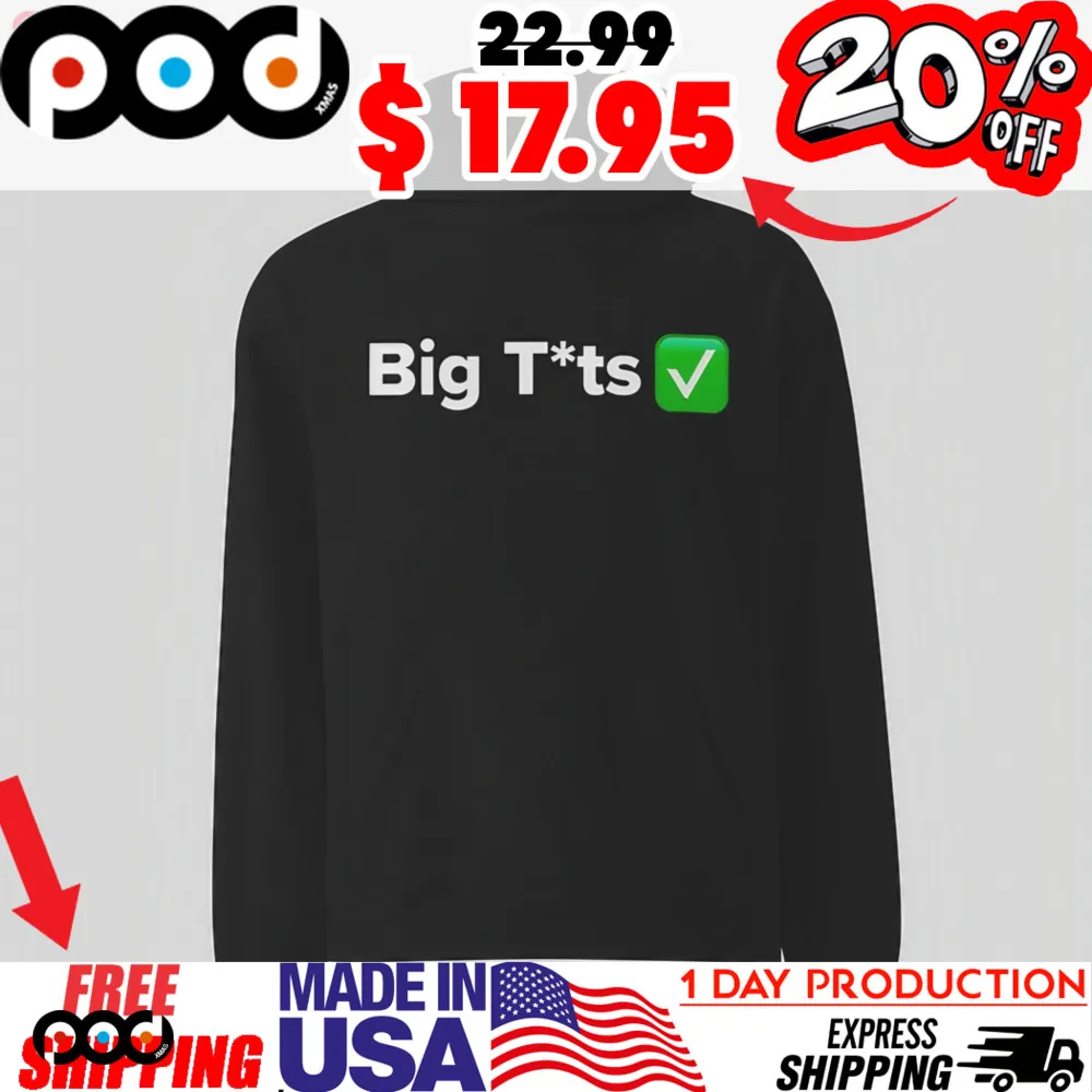 Big Tts green tick shirt