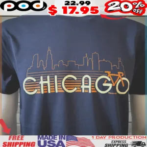 Bike Chicago Skyline City shirt