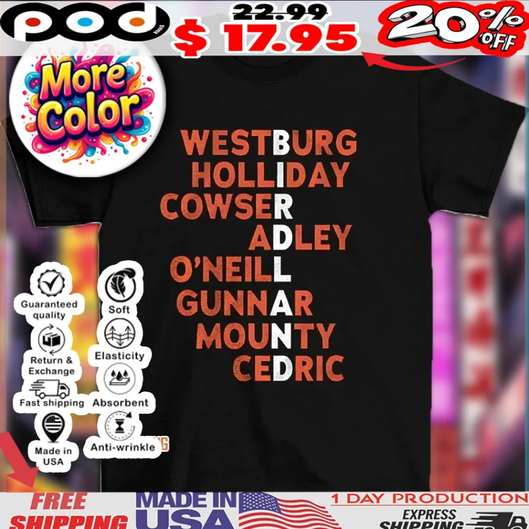 Birdland names 2025 shirt