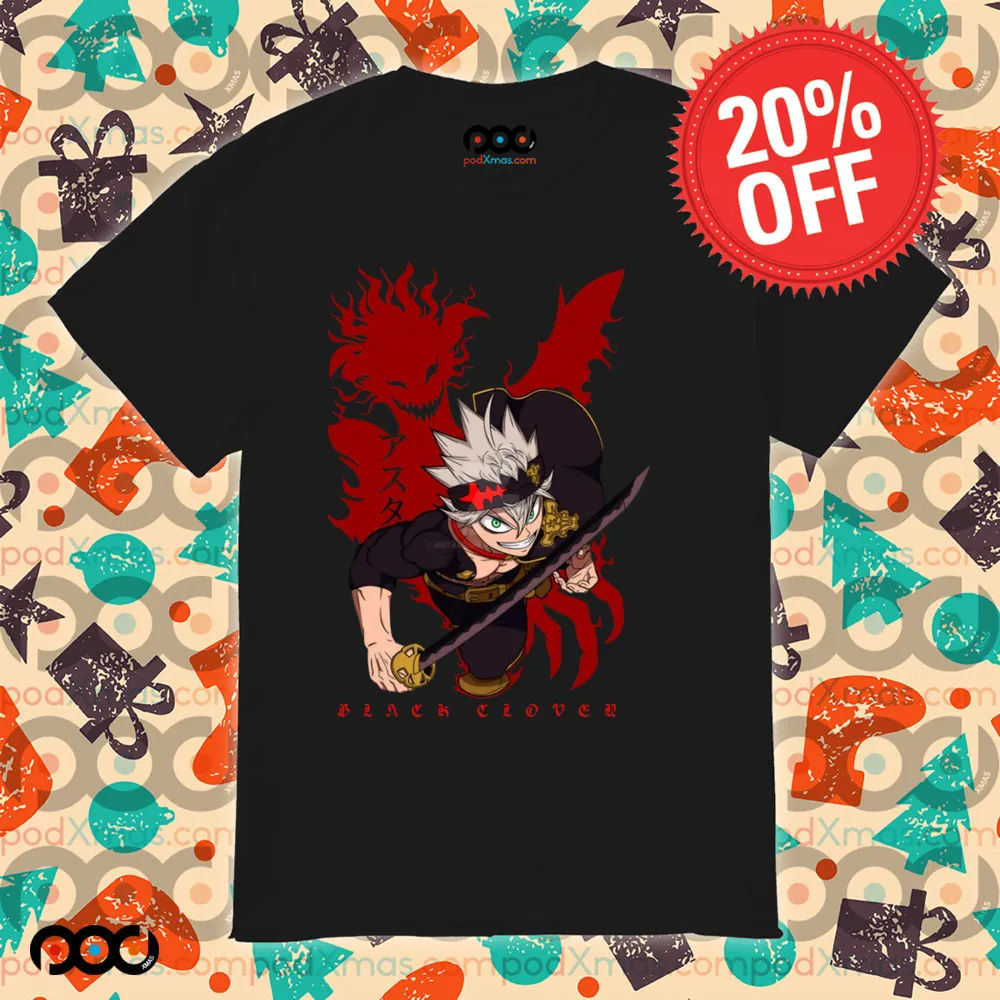 Black Clover Asta Anime Anime Streetwear Fashion Shirt