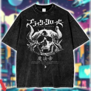 Black Clover 'Demon's Remains' Dark Skull Magic Emperor Anime Streetwear Shirt