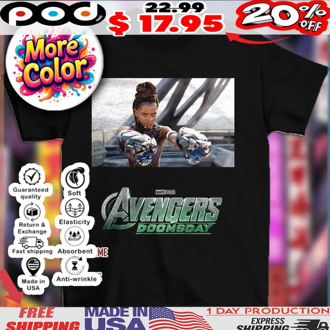 Black Panther Marvel Studios Avengers Doomsday Movie Scene Graphic shirt