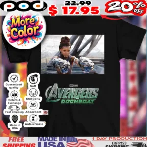 Black Panther Marvel Studios Avengers Doomsday Movie Scene Graphic shirt