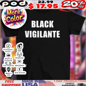 Black vigilante shirt