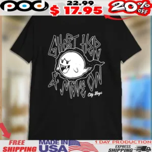 Boo Super Mario Ghost Her And More On City Boy’s Shirt