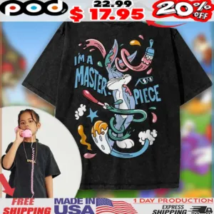 Bugs Bunny I'm A Masterpiece Looney Tunes Cartoon For Kids Shirt