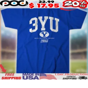 Byu Basketball 3yu 2025 Ncaa Men's Basketball Championship March Madness Shirt