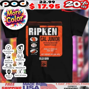 Cal Ripken Jr Baltimore Orioles old bay can vintage shirt