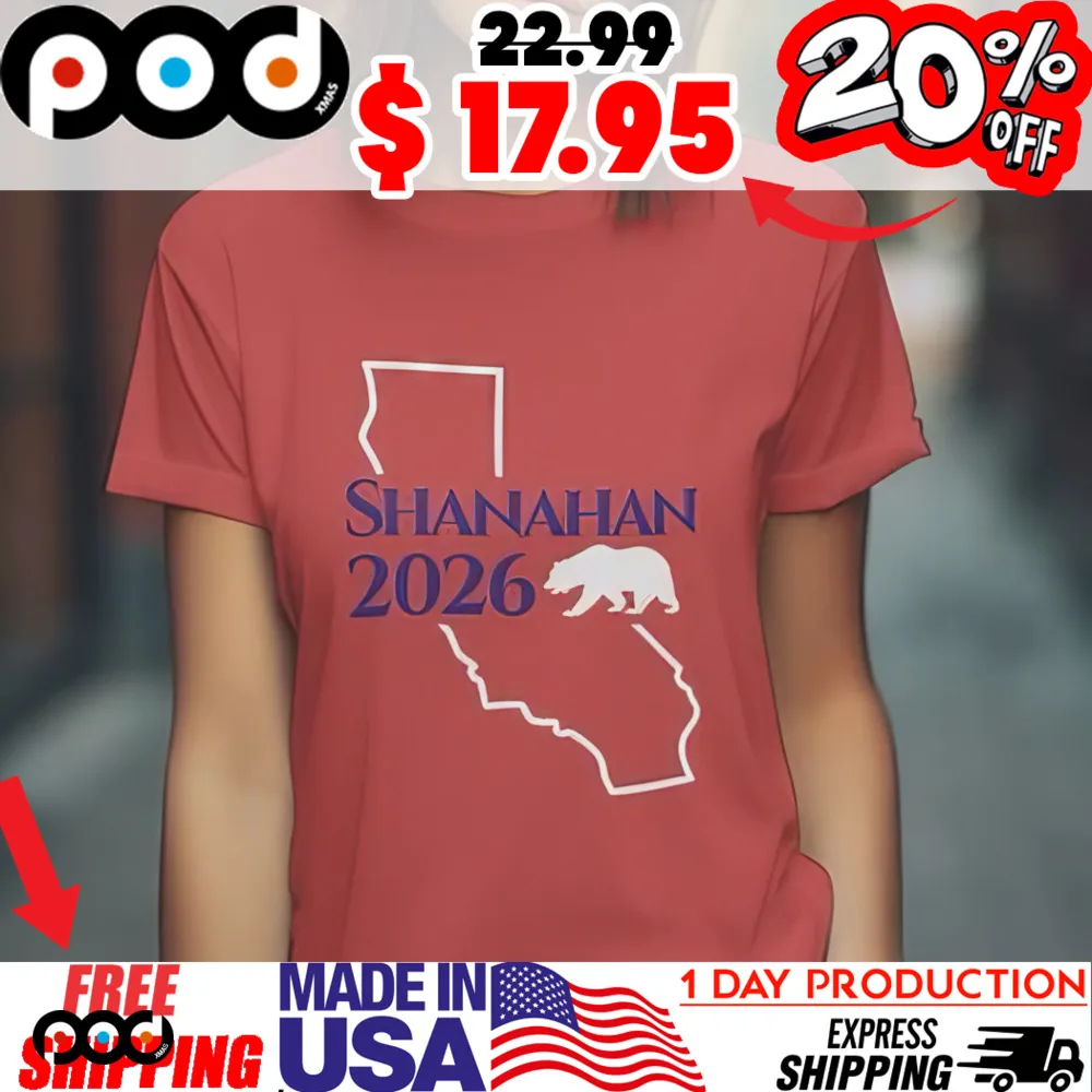 California Map Bear Shanahan 2026 Shirt