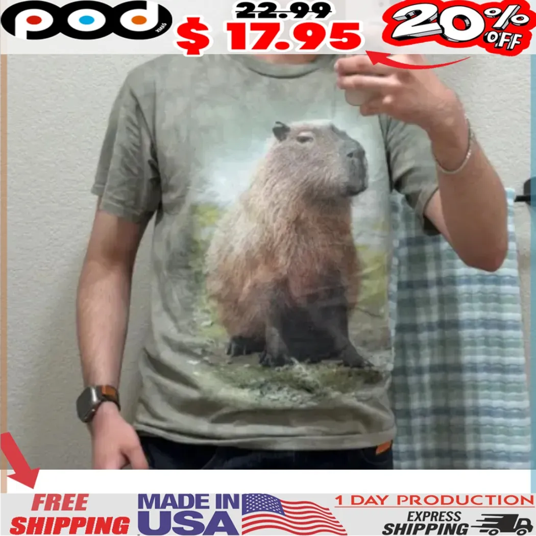 Capybara Sitting Mountain Shirt