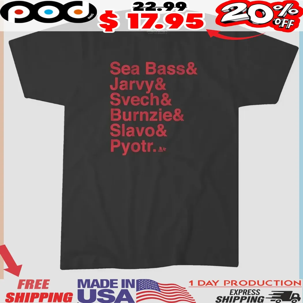 Carolina Hurricanes Ampersand Sea Bass and Jarvy and Svech and Burnzie and Slavo and Pyotr Hockey Fan Shirt