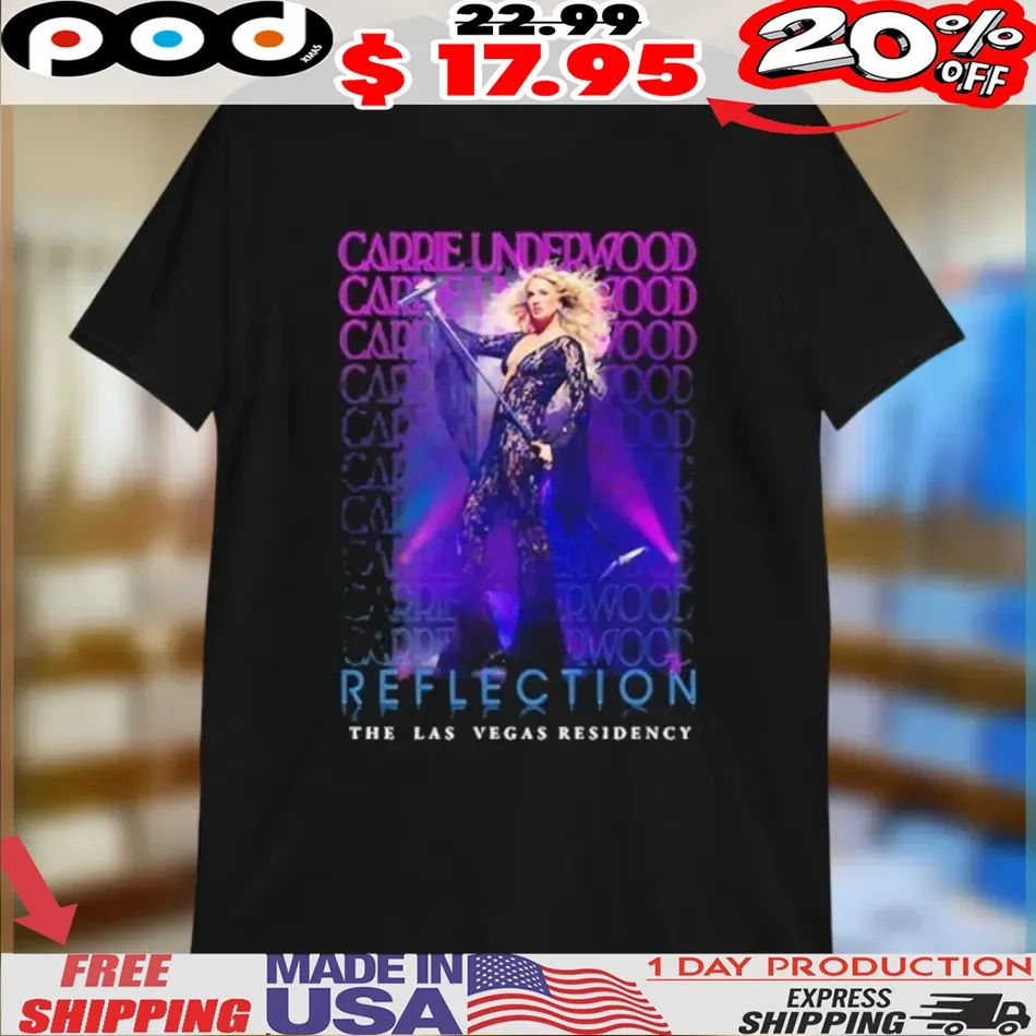 Carrie Underwood Neon Reflection The Las Vegas Residency Shirt
