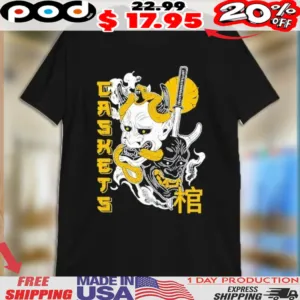Caskets Oni Mask Sword Shirt