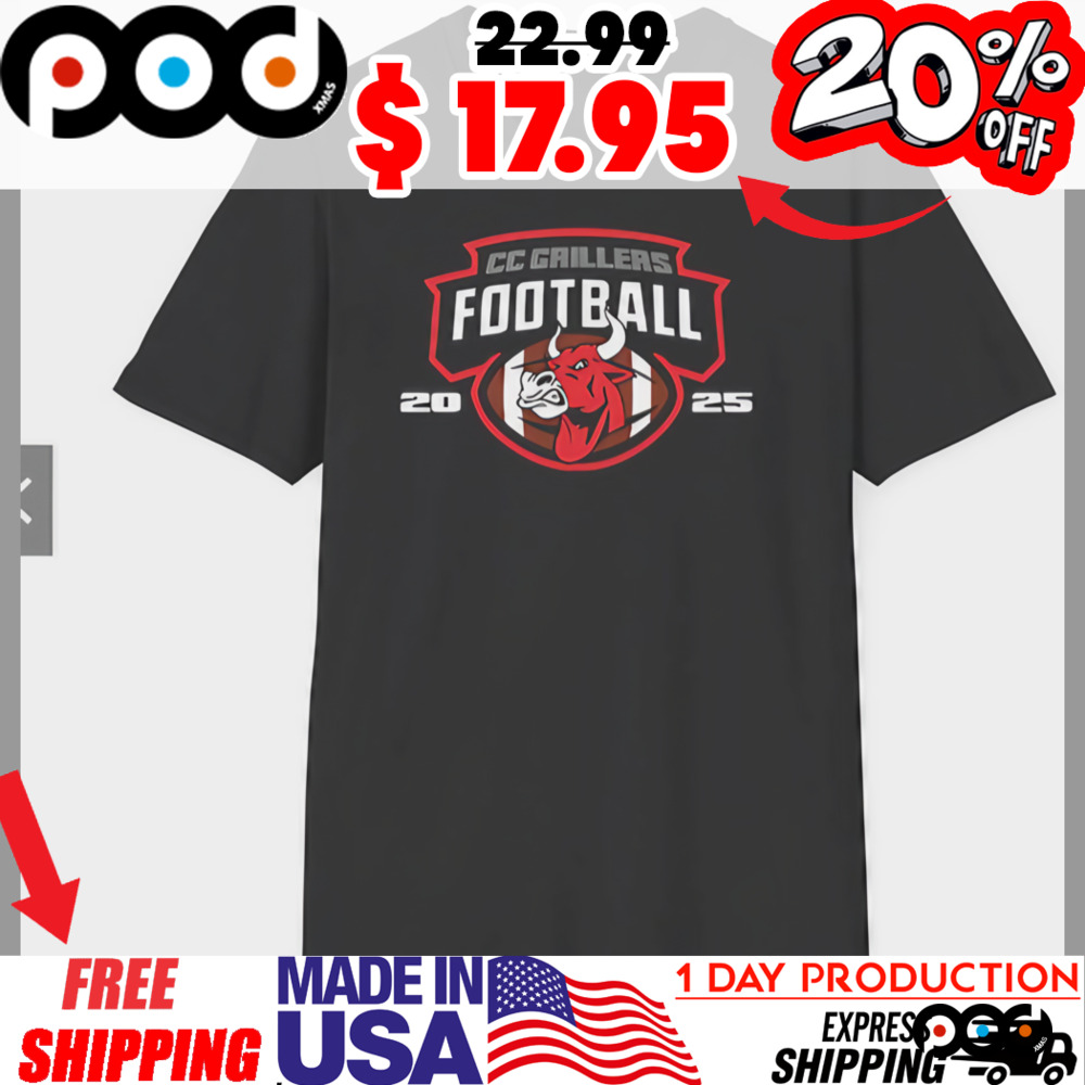 Cc Grillers Football 2025 Bull Head Mascot Logo Vintage Shirt