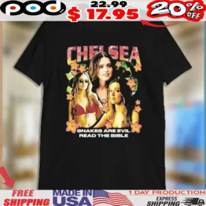 Chelsea Snakes Are Evil Read The Bible Rap White Lotus vintage bootleg style Shirt