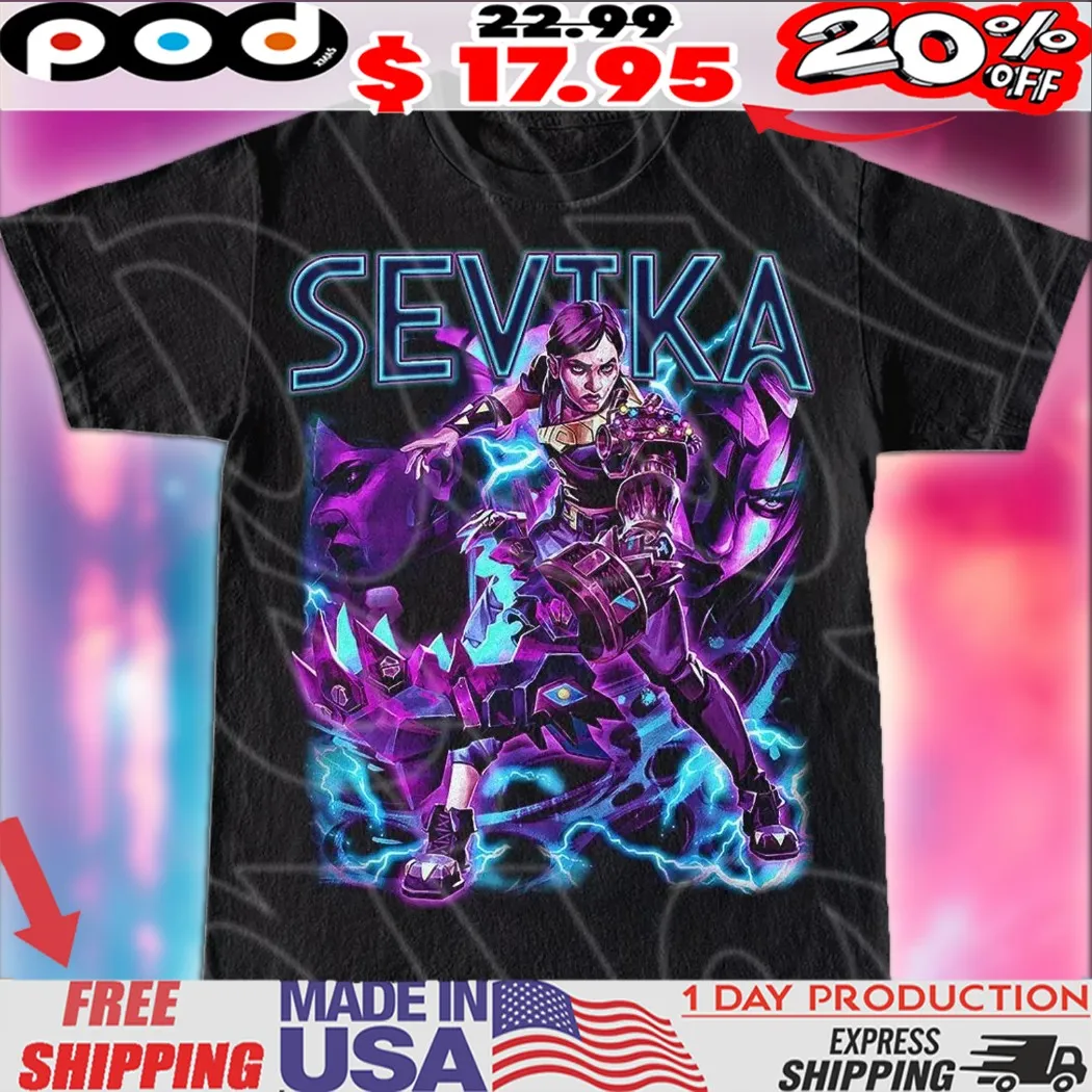 Sevika Arcane Vintage Anime Streetwear Shirt