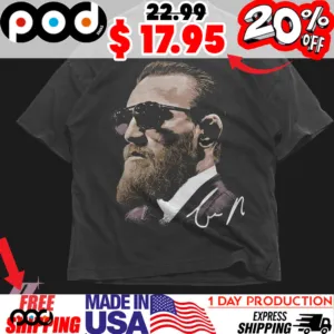 Conor McGregor UFC Champ MMA bedrucktes Signature Shirt