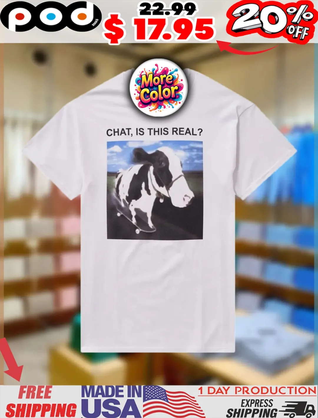 Cow Chat Is This Real MEME Shirt