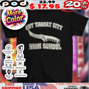 Cut throat city high school vintage shirt