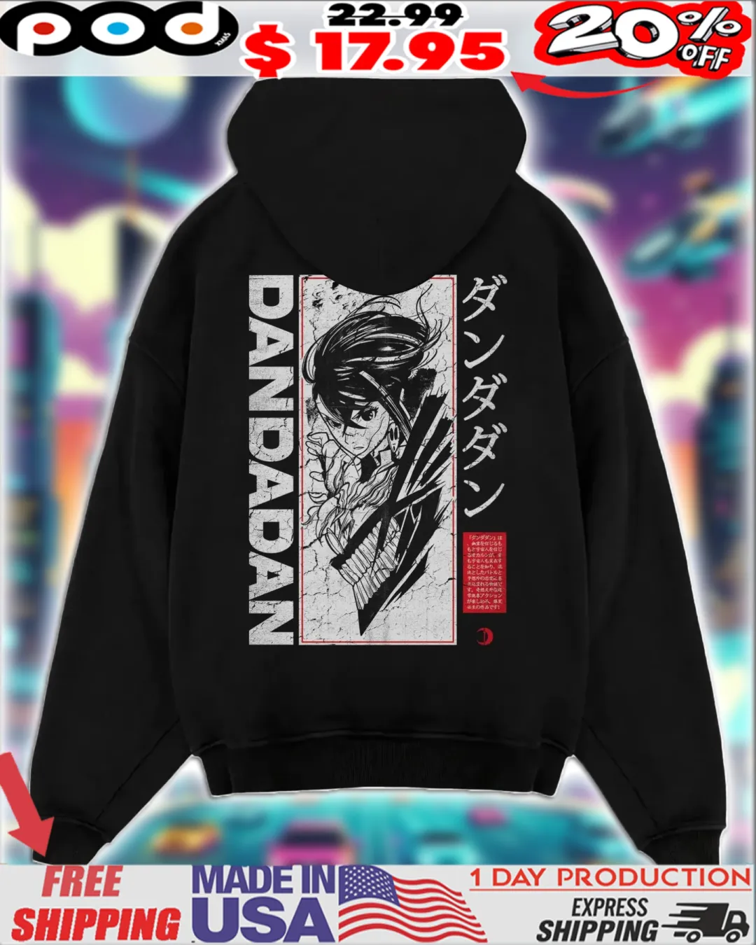 DANDADAN 'OKARUN and MOMO' Vintage Anime Streetwear shirt