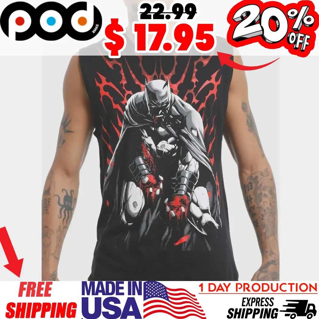 DC Comics Batman Blood Metal Muscle Shirt
