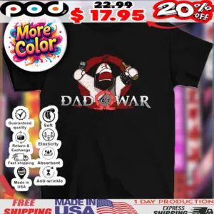Dad Of War funny gamer dad shirt