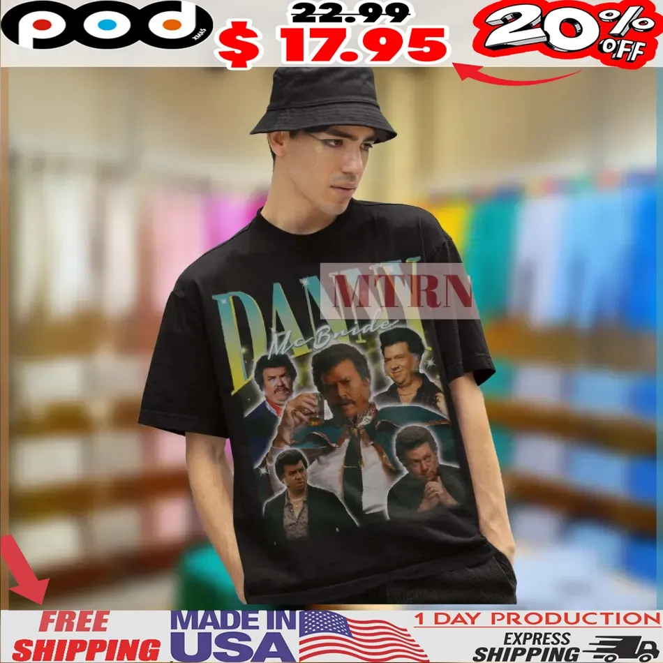 Danny Mcbride Retro Movie Art Meme Vintage Bootleg Style Shirt