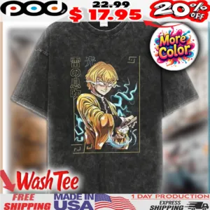 Demon Slayer Agatsuma Zenitsu Anime Shirt