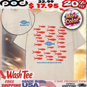 Do Not Conform To The Pattern Of This World Jesus Fish Shirt