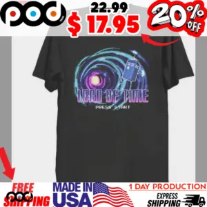 Doctor Who TARDIS Lord Of Time Press Start Retro Shirt
