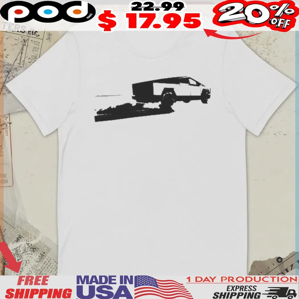 Elon Musk Tesla Cybertruck Foundation Silhoutte Shirt