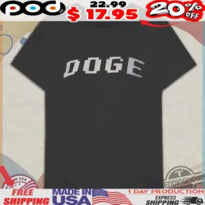 Elon Musk Wearing Retro Pixel Doge Shirt