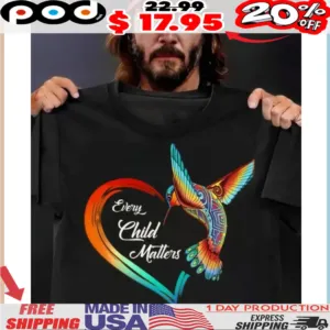 Every Child Matters Hummingbird Heart Orange Day Canada Awareness Apparel For 2023 Shirt
