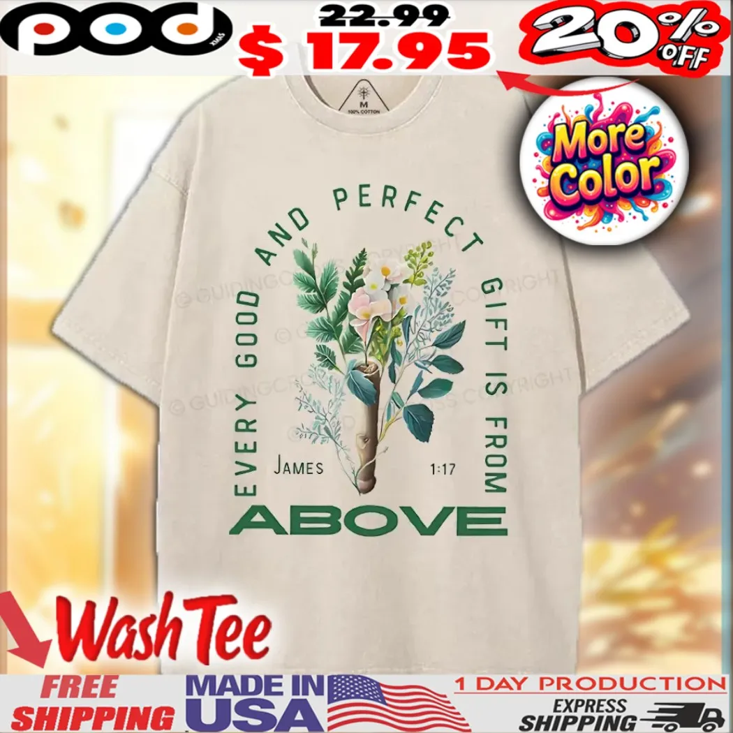 Every Good And Perfect Gift Is From Above James 1 17 Christian Shirt
