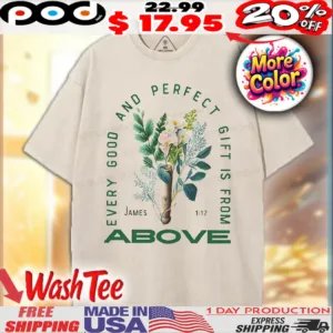 Every Good And Perfect Gift Is From Above James 1 17 Christian Shirt