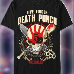Five Finger Death Punch Zombie Kill Got Your Six Skull Shirt