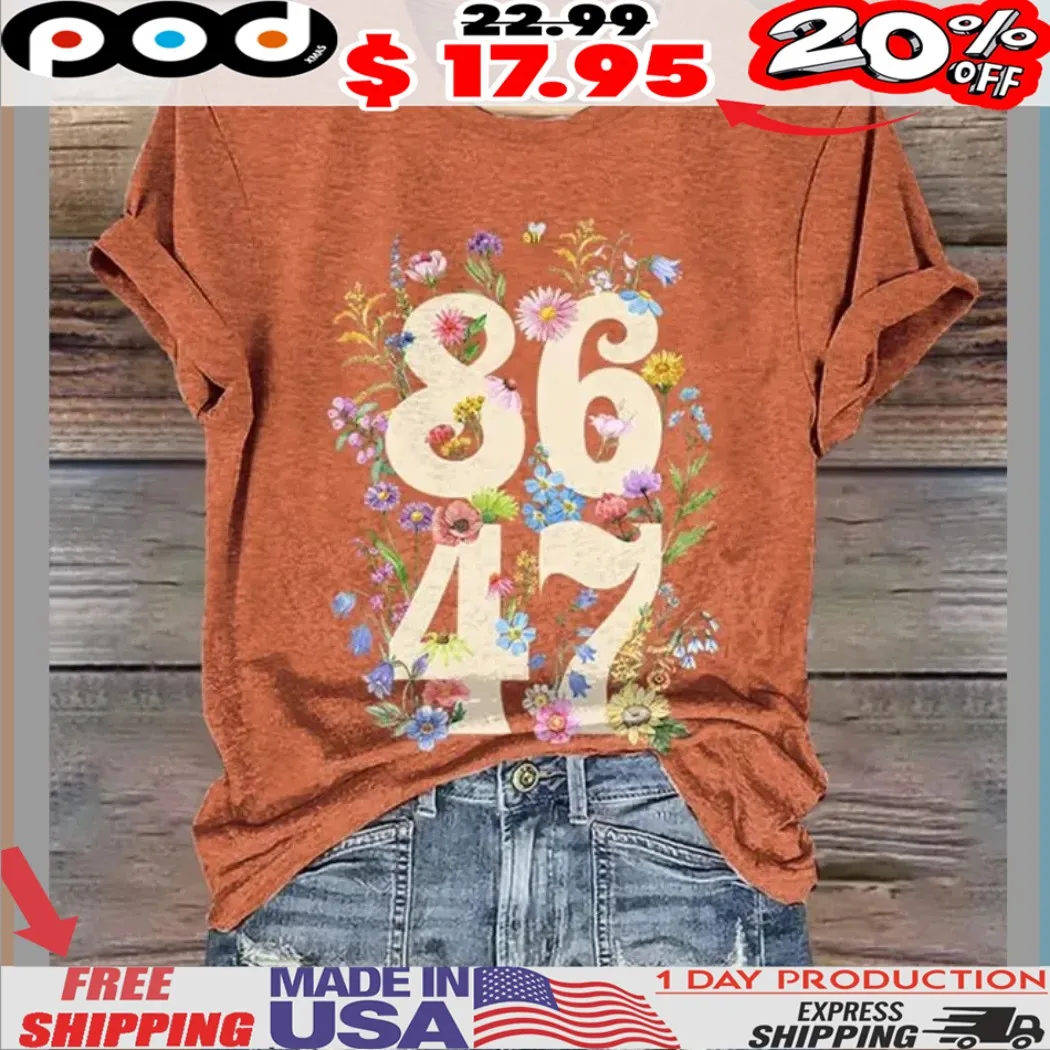Flowers 8647 Retro Shirt