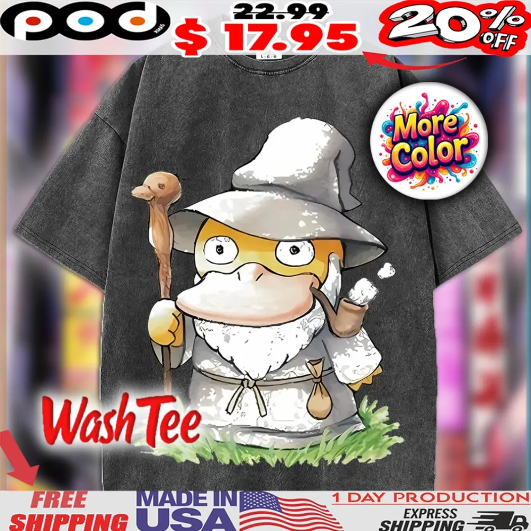 Ganduck The Grey Edvard Munch Wizard Duck Anime Meme Shirt
