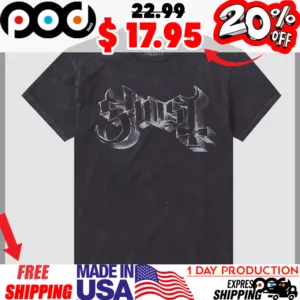 Ghost Gothic Shadow Logo Mineral Shirt