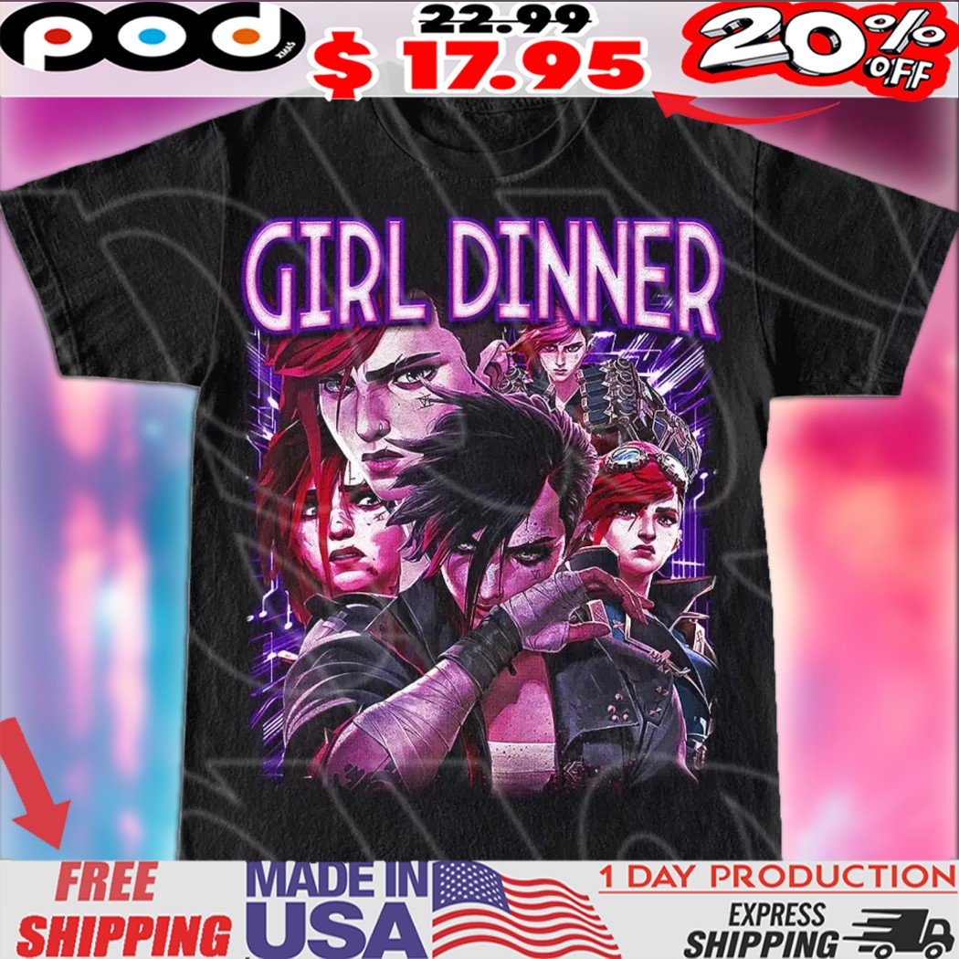 Girl Dinner Vi Arcane Vintage Bootleg Style Shirt Girl Dinner Vi Arcane Vintage Bootleg Style Shirt