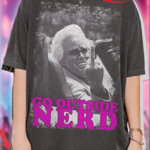 Go outside nerd Baby Billy Flips Off Meme Middle Finger Vintage Shirt