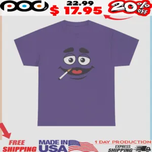 Grimace Monster Smoking Shirt