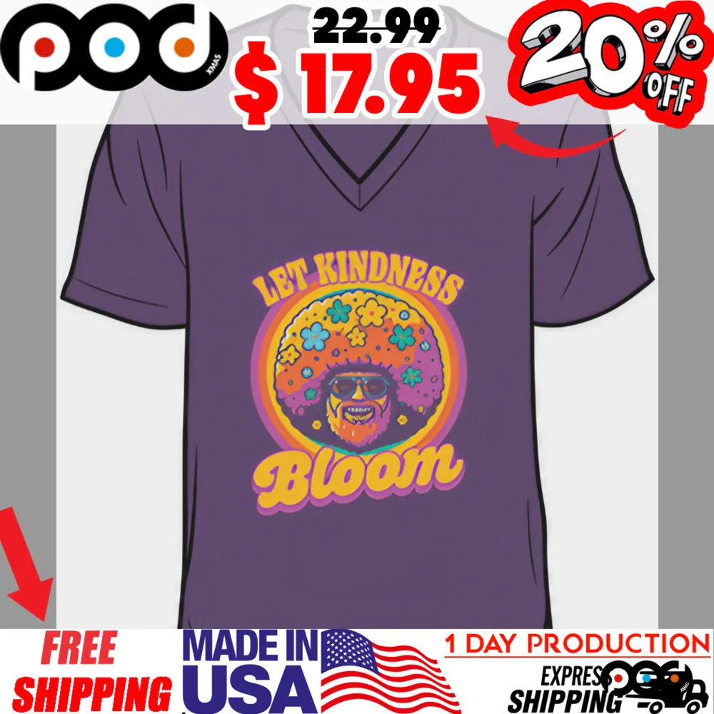 Groovy hippie Painter Kindness Bloom Shirt