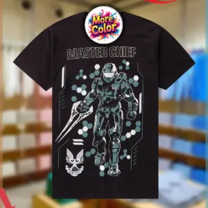 Halo Master Chief Holographic Foil Print Shirt