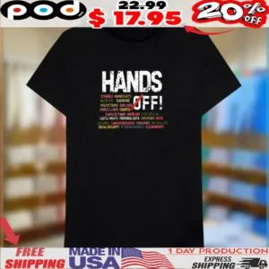 Hands Off Protest Medicare Social Security Shirt