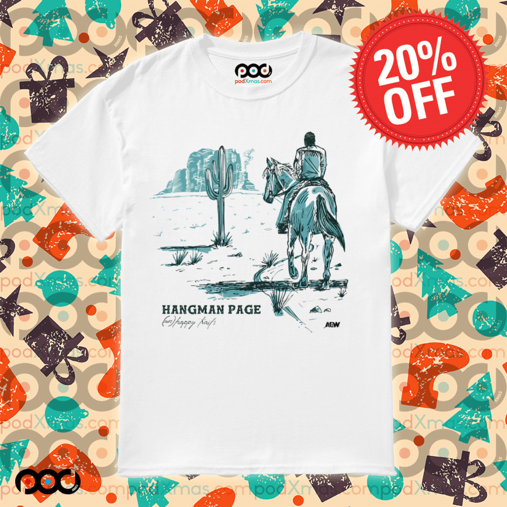Hangman Adam Page - Unhappy Trails Cowboy riding horse shirt