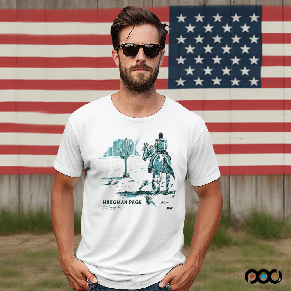 Hangman Adam Page - Unhappy Trails Cowboy riding horse shirt