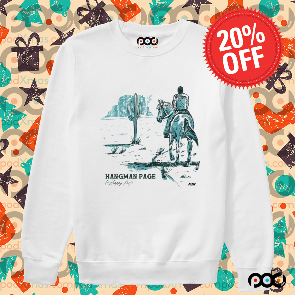 Hangman Adam Page - Unhappy Trails Cowboy riding horse shirt
