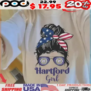 Hartford Girl USA Flag Bandana & Glasses Shirt