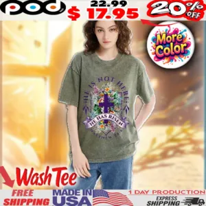 He Is Not Here He Is Risen Matthew 28 6 Christian Faith Easter Christian Washed Shirt